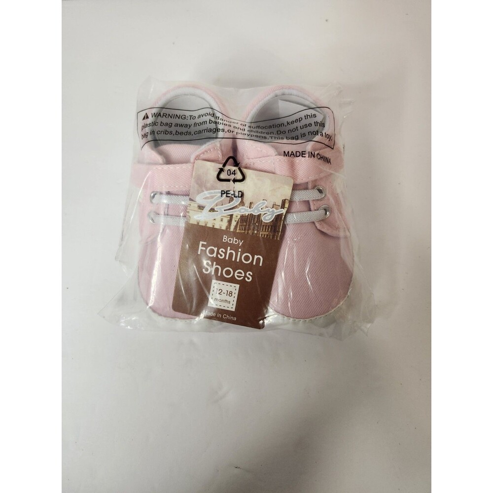Baby fashion shoes size 12-18 months, color Pink